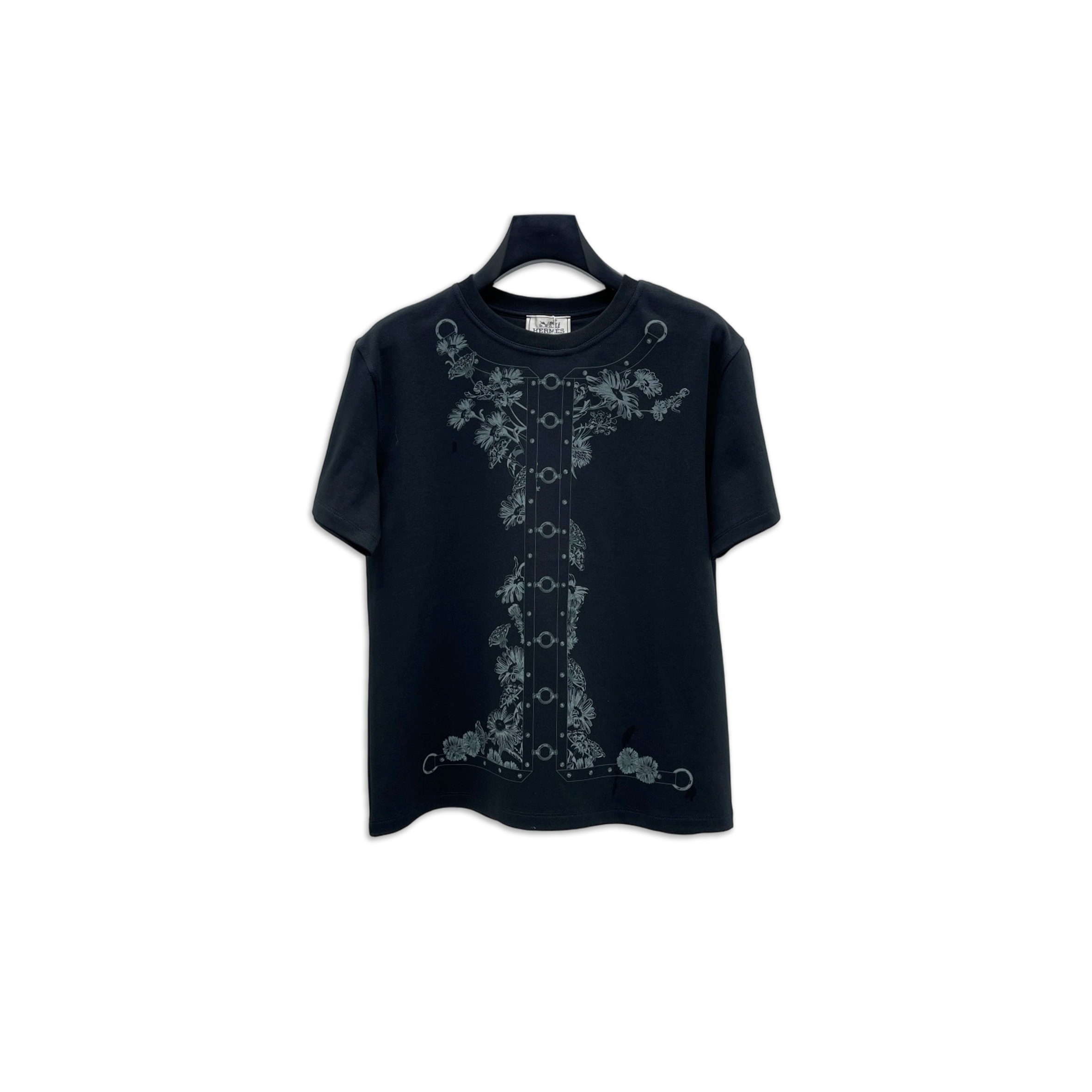 HERMES T-SHIRT WITH MAXI PRINT H6E4620DC0234